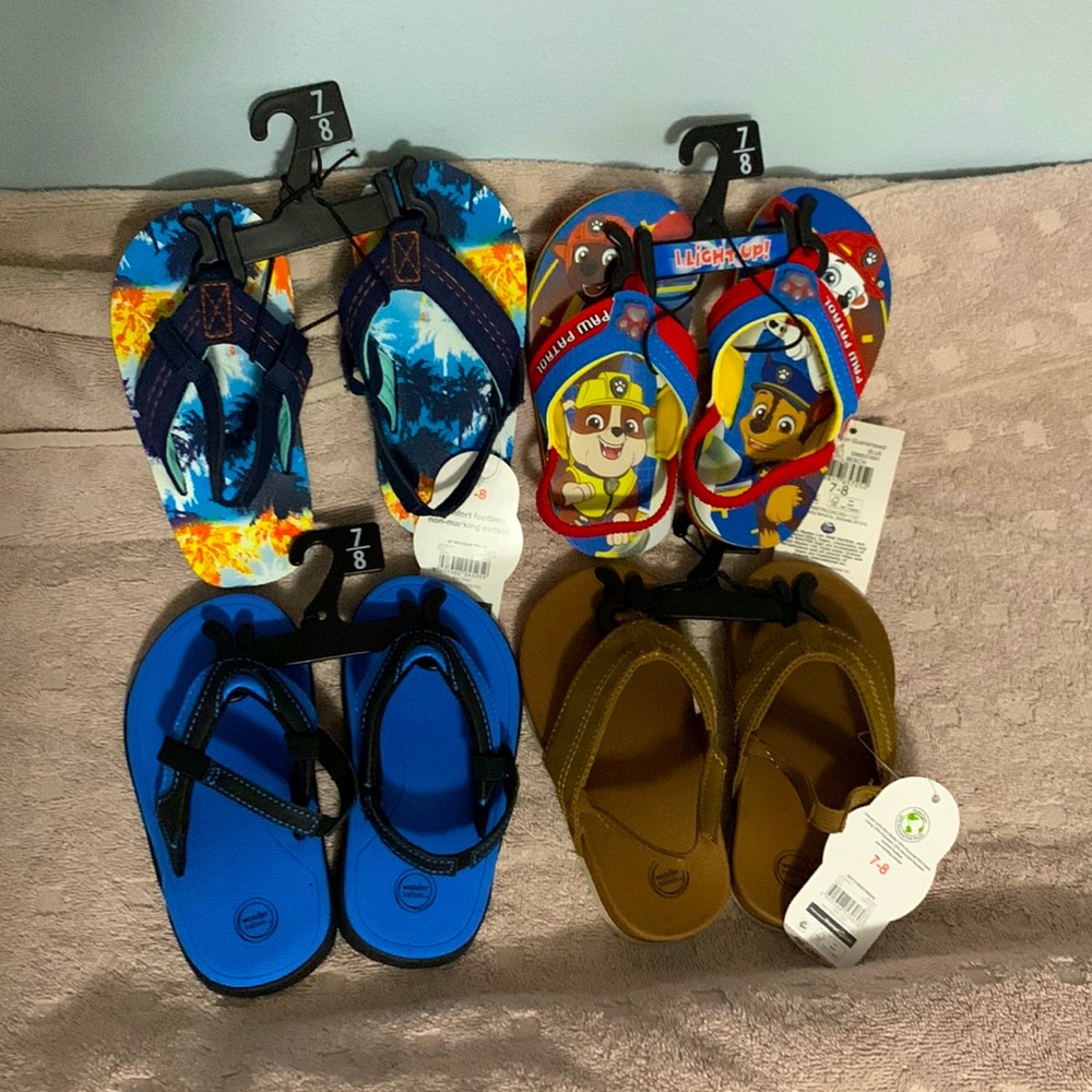 Toddler boy size 7/8 sandal lot. All new with tags.